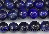 CTE2392 15 inches 4mm round blue tiger eye beads