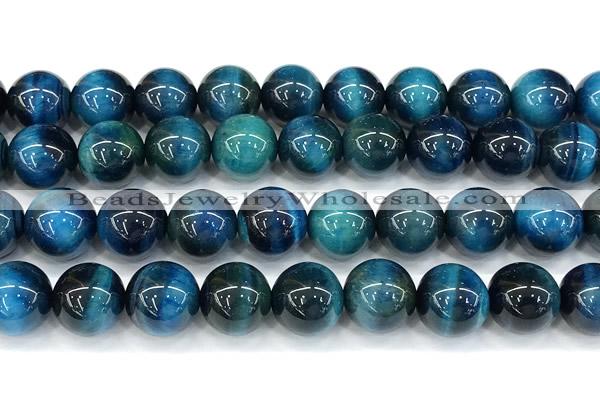 CTE2427 15 inches 12mm round blue tiger eye beads