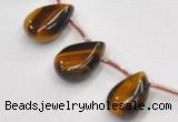 CTE25 teardrop 18*25mm yellow tiger eye beads Wholesale