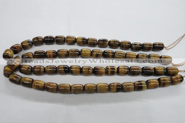 CTE329 15.5 inches 10*14mm drum yellow tiger eye gemstone beads