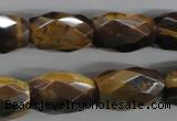 CTE334 15.5 inches 13*20mm faceted drum yellow tiger eye gemstone beads