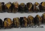 CTE336 15.5 inches 8*12mm faceted nuggets yellow tiger eye gemstone beads