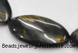 CTE41 15.5 inches 20*40mm oval blue tiger eye beads wholesale