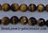 CTE423 15.5 inches 10mm faceted round yellow tiger eye beads