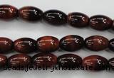 CTE51 15.5 inches 8*12mm rice red tiger eye gemstone beads