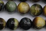 CTE557 15.5 inches 18mm round golden & blue tiger eye beads