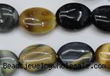 CTE571 15.5 inches 15*20mm oval golden & blue tiger eye beads