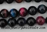 CTE594 15.5 inches 12mm round colorful tiger eye beads wholesale