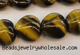 CTE632 15.5 inches 20*20mm heart yellow tiger eye beads wholesale