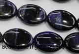 CTE954 15.5 inches 15*20mm oval dyed blue tiger eye beads wholesale