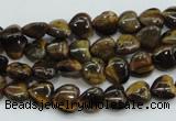 CTE97 15.5 inches 8*8mm heart yellow tiger eye beads wholesale