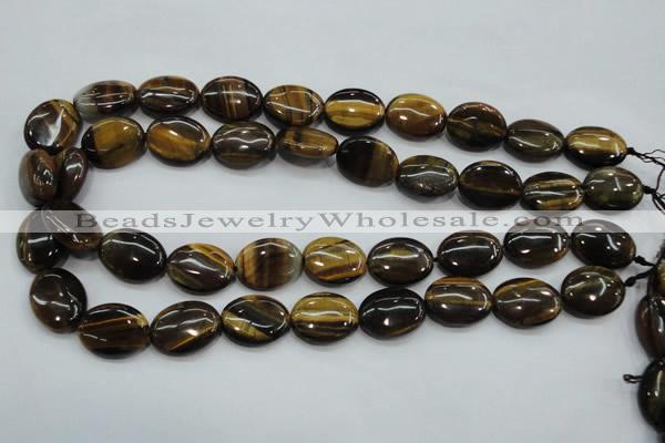 CTE98 15.5 inches 15*20mm oval yellow tiger eye beads wholesale