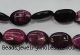 CTE993 15.5 inches 10*14mm oval dyed red tiger eye beads wholesale