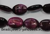 CTE995 15.5 inches 13*18mm oval dyed red tiger eye beads wholesale