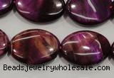 CTE997 15.5 inches 18*25mm oval dyed red tiger eye beads wholesale