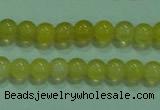 CTG06 15.5 inches 3mm round tiny yellow agate beads wholesale