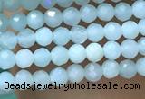 CTG1049 15.5 inches 2mm faceted round tiny amazonite beads