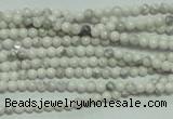 CTG105 15.5 inches 2mm round tiny white turquoise beads wholesale