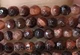 CTG1063 15.5 inches 2mm faceted round tiny red tiger eye beads