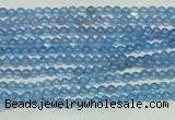 CTG107 15.5 inches 2mm round tiny blue agate beads wholesale