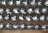 CTG1084 15.5 inches 2mm faceted round tiny hematite beads