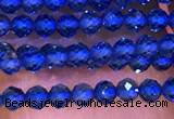 CTG1099 15.5 inches 2mm faceted round tiny quartz glass beads