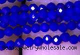 CTG1100 15.5 inches 2mm faceted round tiny quartz glass beads