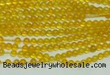 CTG111 15.5 inches 2mm round tiny yellow agate beads wholesale