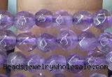 CTG1125 15.5 inches 3mm faceted round tiny amethyst beads