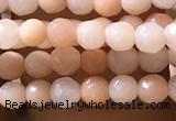 CTG1152 15.5 inches 3mm faceted round tiny pink aventurine beads