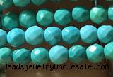 CTG1176 15.5 inches 3mm faceted round tiny turquoise beads