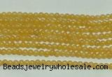 CTG118 15.5 inches 2mm round tiny yellow jade beads wholesale