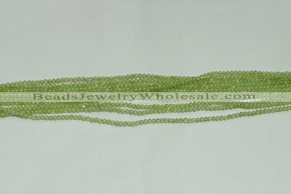 CTG119 15.5 inches 2mm round tiny peridot gemstone beads wholesale