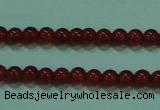 CTG12 15.5 inch 3mm round A grade tiny red agate beads wholesale