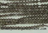 CTG120 15.5 inches 2mm round tiny smoky quartz beads wholesale