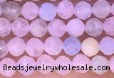 CTG1301 15.5 inches 3mm faceted round morganite gemstone beads