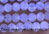 CTG1304 15.5 inches 3mm faceted round blue lace agate beads wholesale