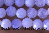 CTG1305 15.5 inches 5mm faceted round blue lace agate beads wholesale