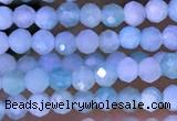 CTG1307 15.5 inches 2mm faceted round amazonite beads wholesale