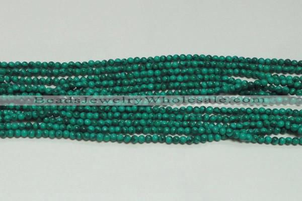 CTG131 15.5 inches 3mm round tiny synthetic malachite beads wholesale