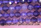 CTG1330 15.5 inches 3mm faceted round iolite beads wholesale