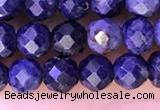 CTG1335 15.5 inches 4mm faceted round sapphire beads wholesale