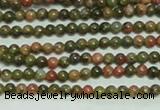 CTG134 15.5 inches 3mm round tiny unakite gemstone beads wholesale