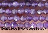 CTG1341 15.5 inches 2mm faceted round amethyst gemstone beads