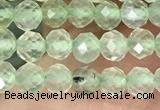 CTG1348 15.5 inches 4mm faceted round prehnite beads wholesale