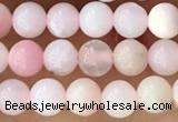 CTG1363 15.5 inches 4mm round pink opal gemstone beads