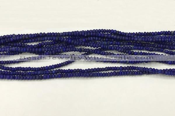 CTG1370 15.5 inches 1*1.5mm rondelle tiny lapis lazuli beads