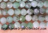 CTG1387 15.5 inches 2mm faceted round tiny emerald beads