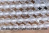 CTG1400 15.5 inches 2mm faceted round white crystal beads wholesale