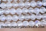 CTG1402 15.5 inches 2mm faceted round white moonstone beads wholesale